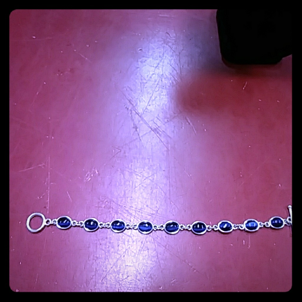 Small Braclet Dark Blue Stones 30$